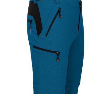 Bergson Zip-off-Hose PATTI Zipp-OFF Herren Radhose, robust, elastisch, Normalgrößen, Saphir blau