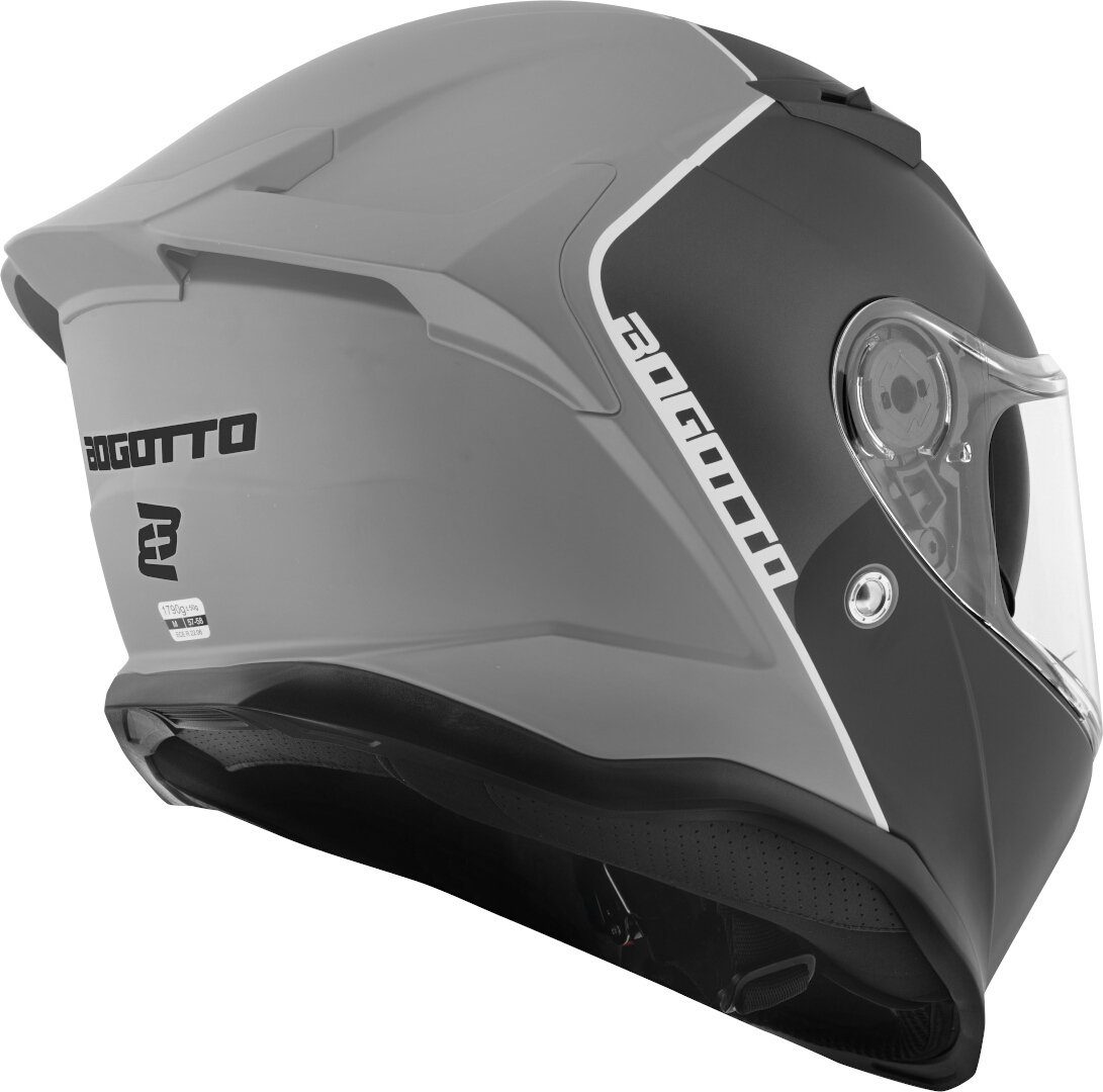 Bogotto Motorradhelm H153 BT SPN Bluetooth Helm, integriertes Kommunikationssystem,geeignet für Brillenträger,vorb