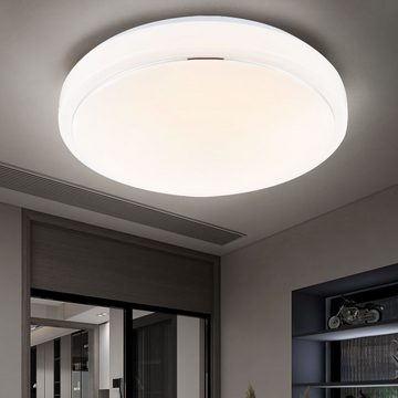 Globo LED Deckenleuchte, LED-Leuchtmittel fest verbaut, Deckenleuchte dimmbar LED Wohnzimmerleuchte Decke Deckenlampe Modern