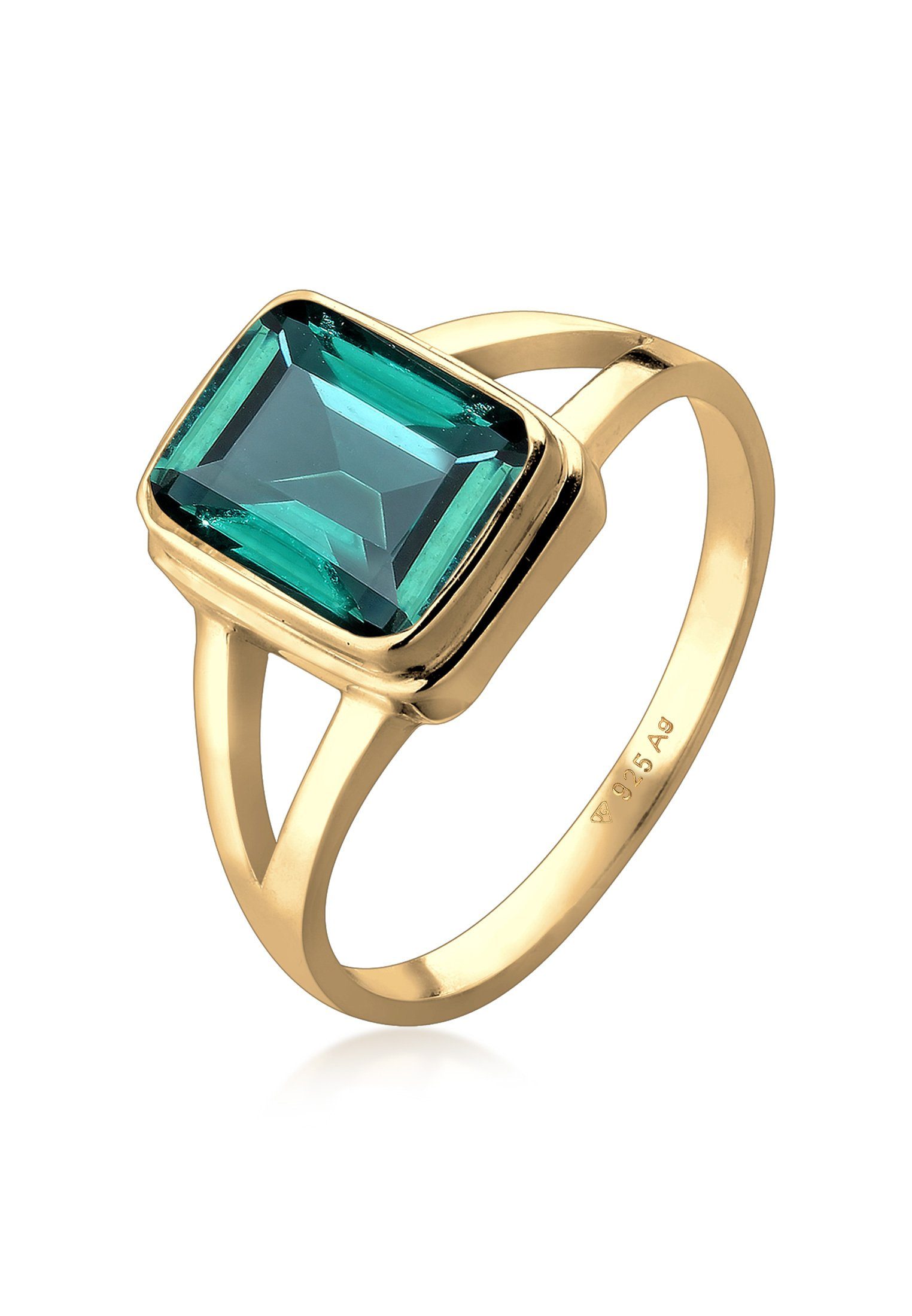 Elli Fingerring Neuheit Solitär Quarz Grün günstig online kaufen