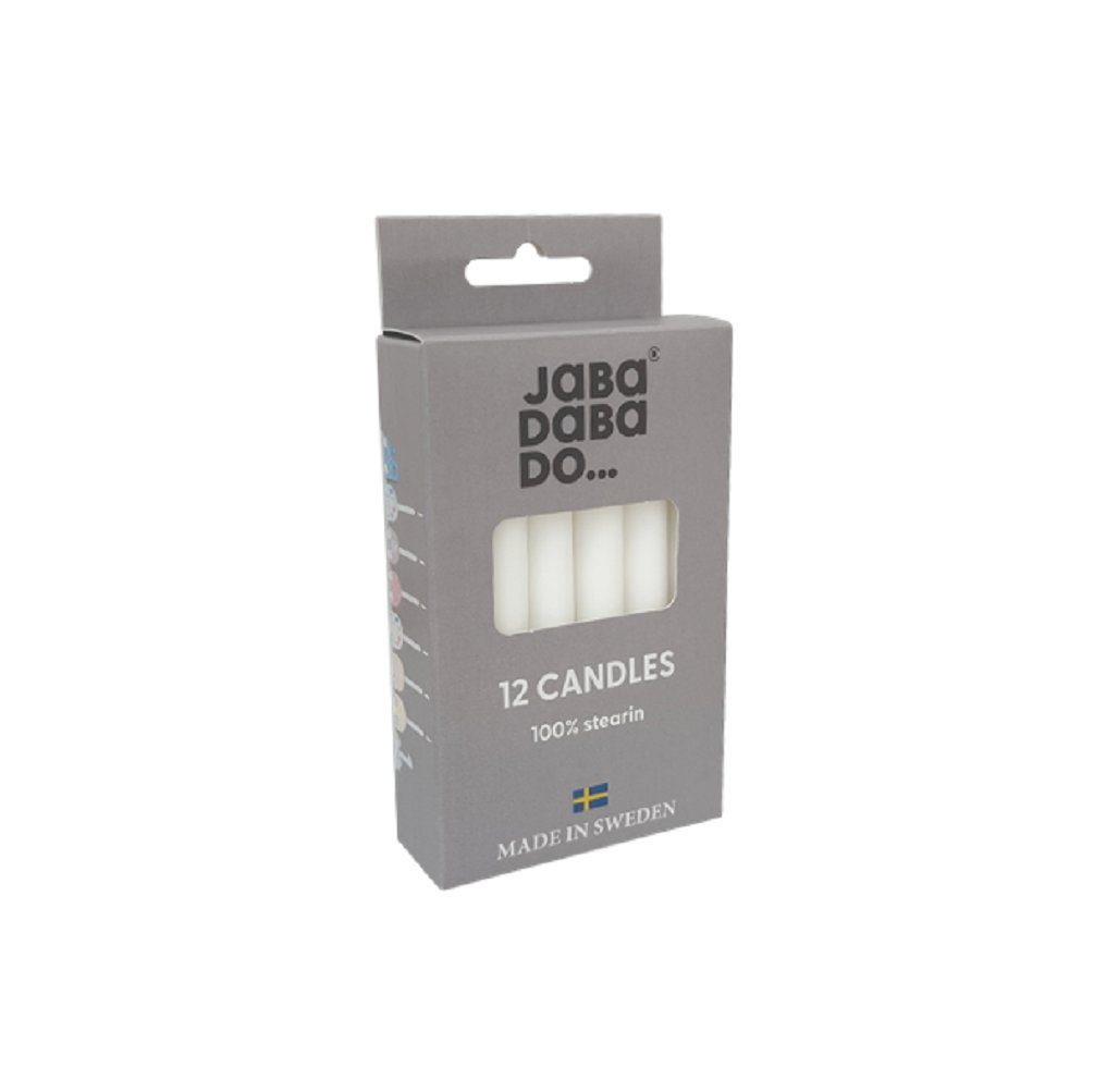 JaBaDaBaDo Geburtstagskerze 12er Pack Свічки на день народження weiß