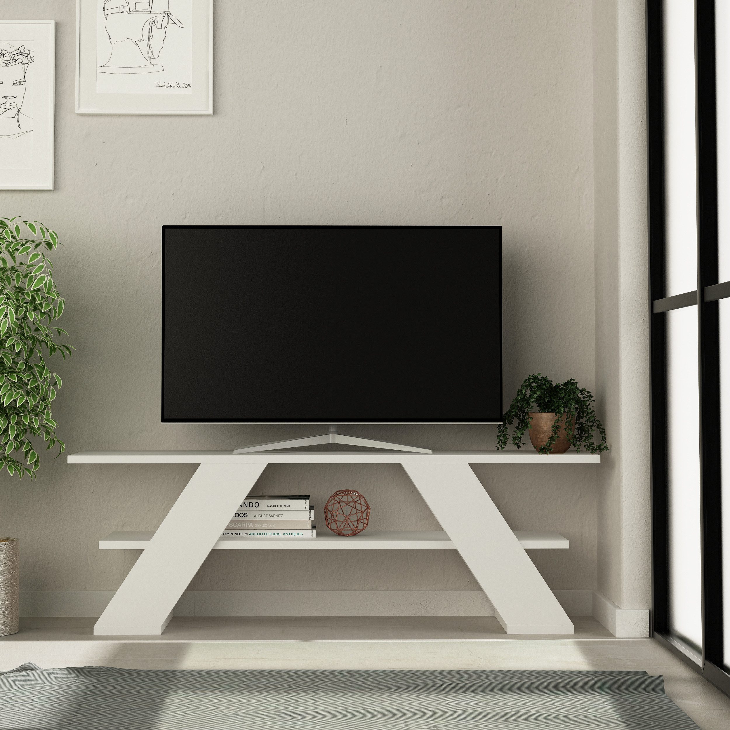 Decortie TV-Schrank "Farfalla TV Schrank", (Packung), Einfache Montage,Plat günstig online kaufen