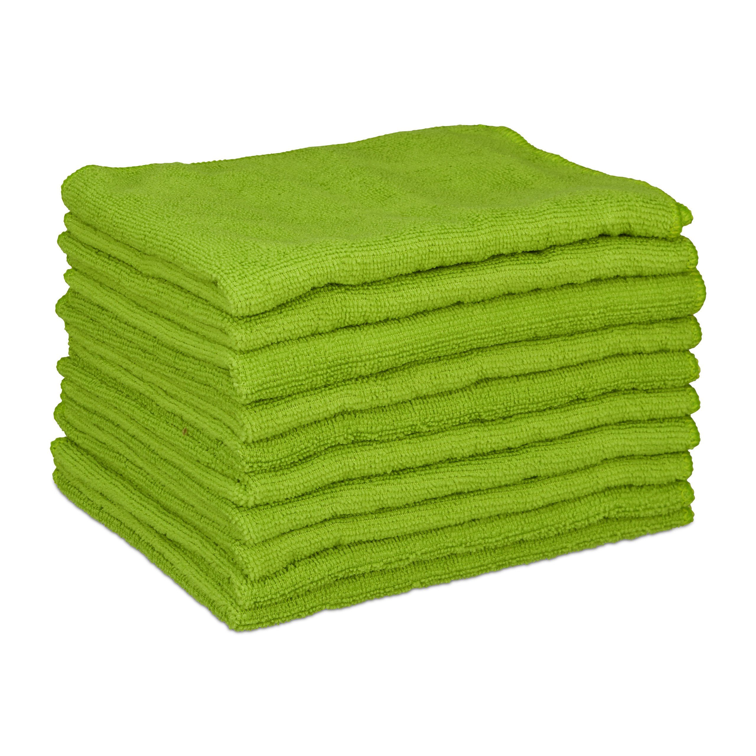 40x30 relaxdays Spültuch 10 grün x Mikrofasertücher