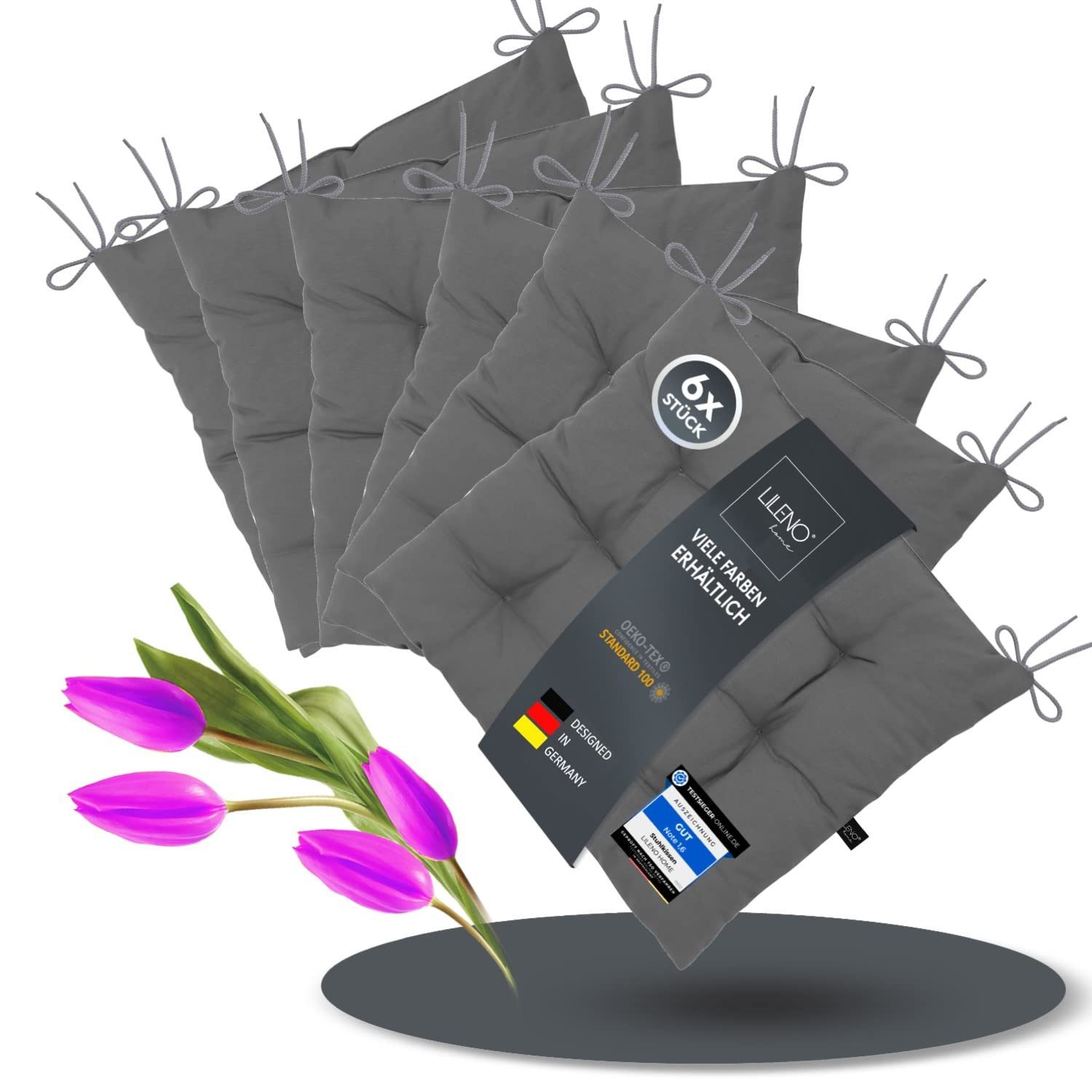 LILENO HOME Stuhlkissen Sitzkissen für Gartenstuhl, günstig online kaufen