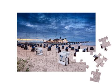 puzzleYOU Puzzle Seebrücke Ahlbeck auf Usedom in der Ostsee, 48 Puzzleteile, puzzleYOU-Kollektionen Usedom, 500 Teile, 2000 Teile, 1000 Teile
