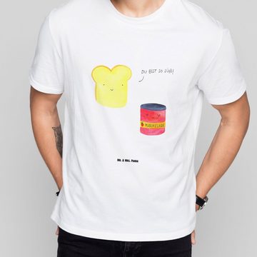 Mr. & Mrs. Panda T-Shirt Toast Marmelade - Weiß - Geschenk, Frühstück Einladung, Tshirt, Gebur (1-tlg)