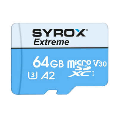 Syrox Ultra microSDXC Speicherkarte (128GB, V30) Speicherkarte (64GB GB)