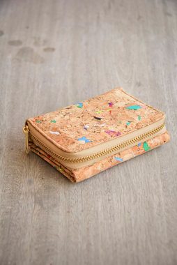 BY COPALA Geldbörse Mini Portemonnaie / Brieftasche aus Kork mit Zipper, Dieses Kork Portemonnaie ist handmade & vegan