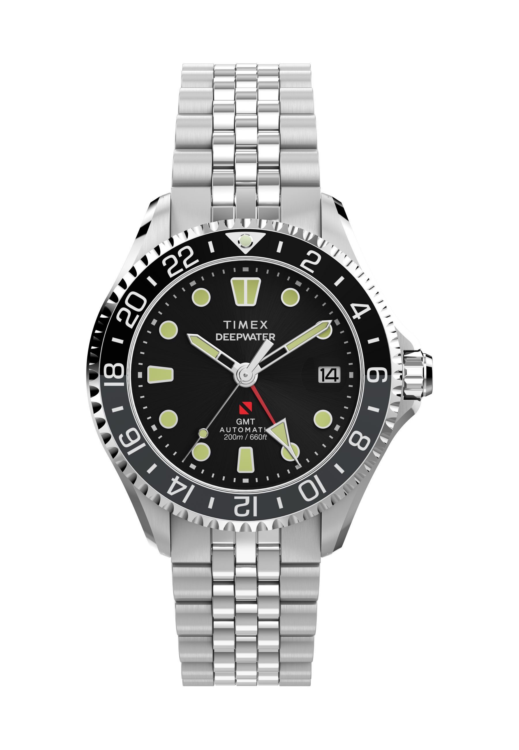 Timex Quarzuhr DeepWater Meridian Automatic GMT, (1-tlg., Not a set – not applicable to this product), Mechanisch Automatik