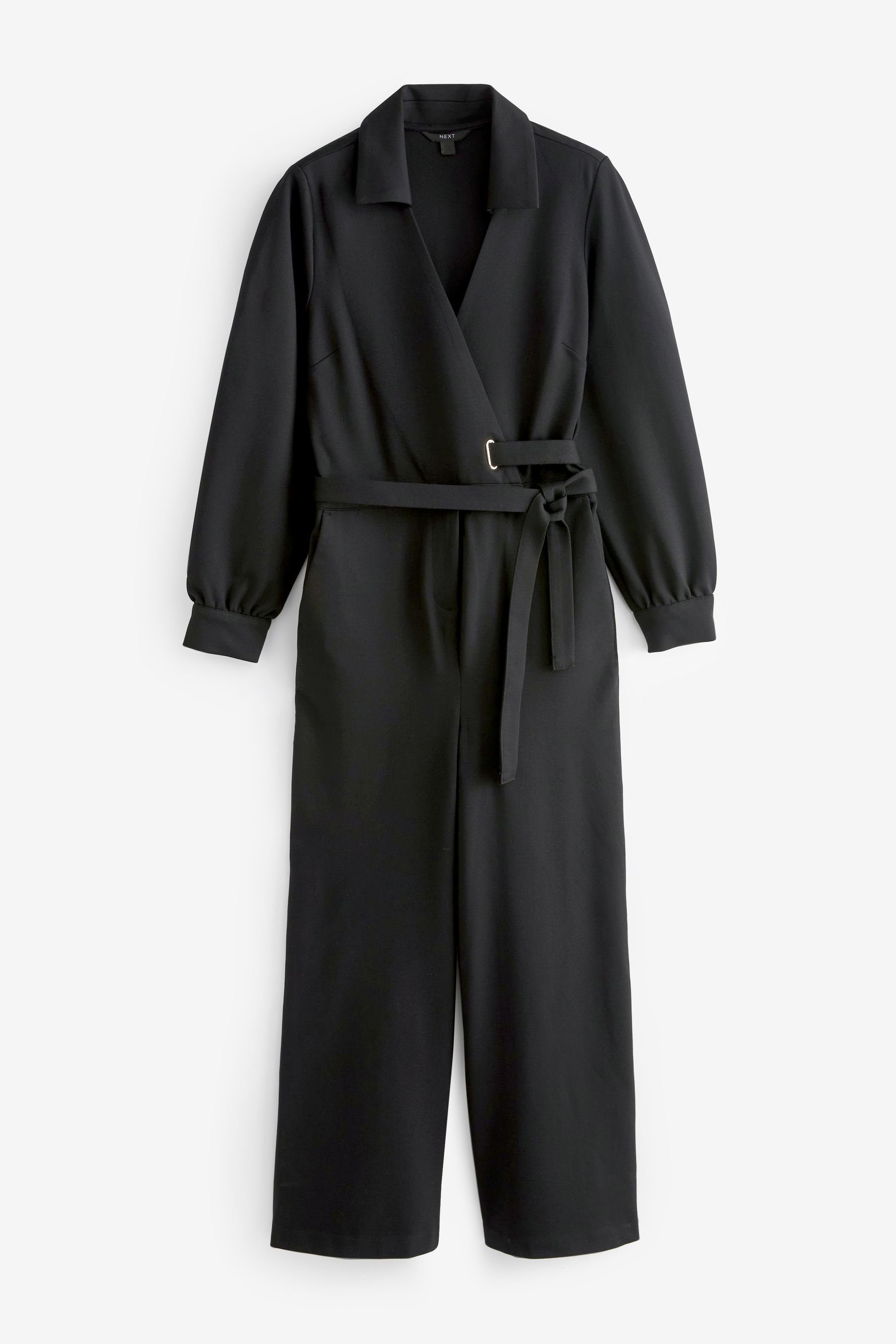 Next Jumpsuit Langärmeliger Ponte-Overall mit weitem günstig online kaufen
