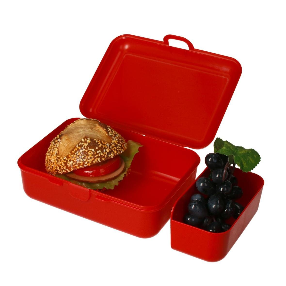 elasto Lunchbox "School-Box" 1600 ml Vorratsdose mit Trennschale Made in Germany