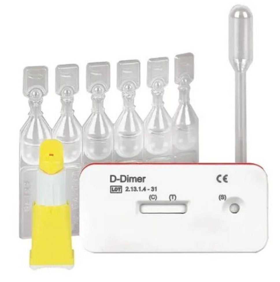 CLEARTEST D-Dimer Schnelltest D-Dimer Schnelltest Fibrinolyse, Spar-Set 1-St., Thrombose und Lungenembolie Diagnose
