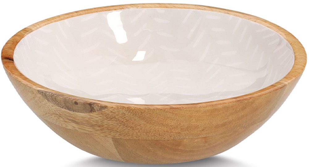 Zeller Present Schale Mangoholz, im modernen Design, Massivholz, hochwertiges natürliches Material