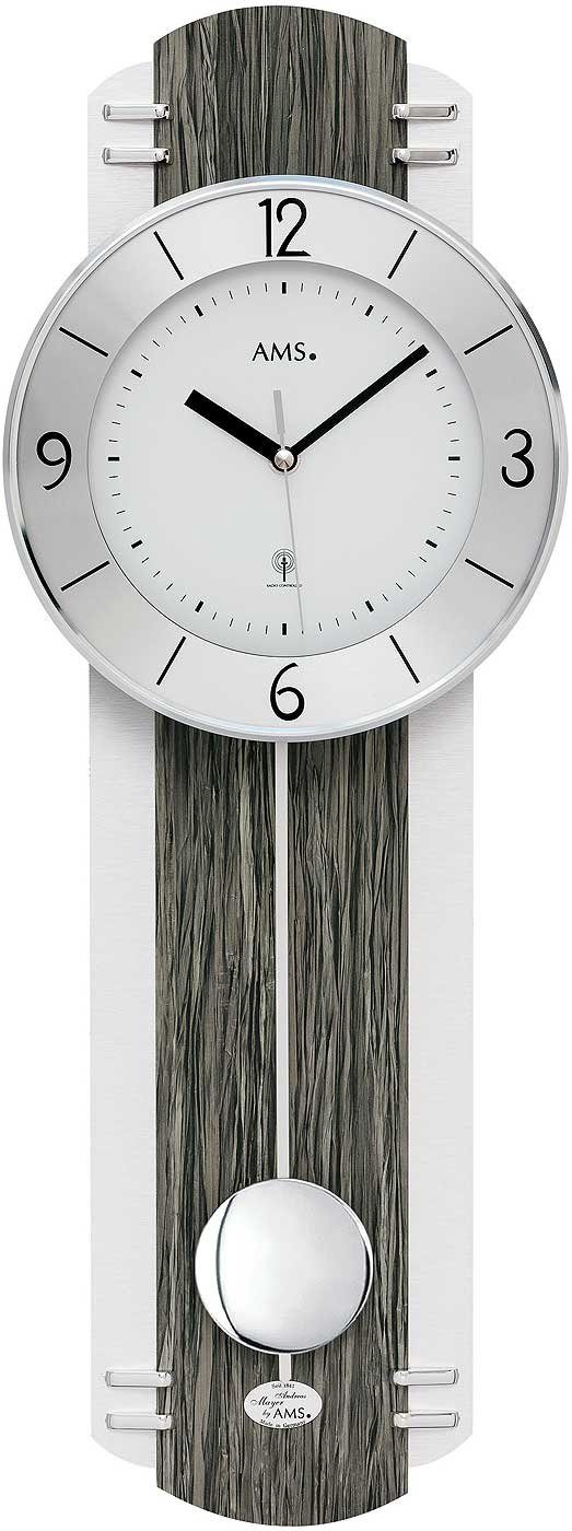 AMS Wanduhr Funkwanduhr Pendeluhr modern - günstig online kaufen