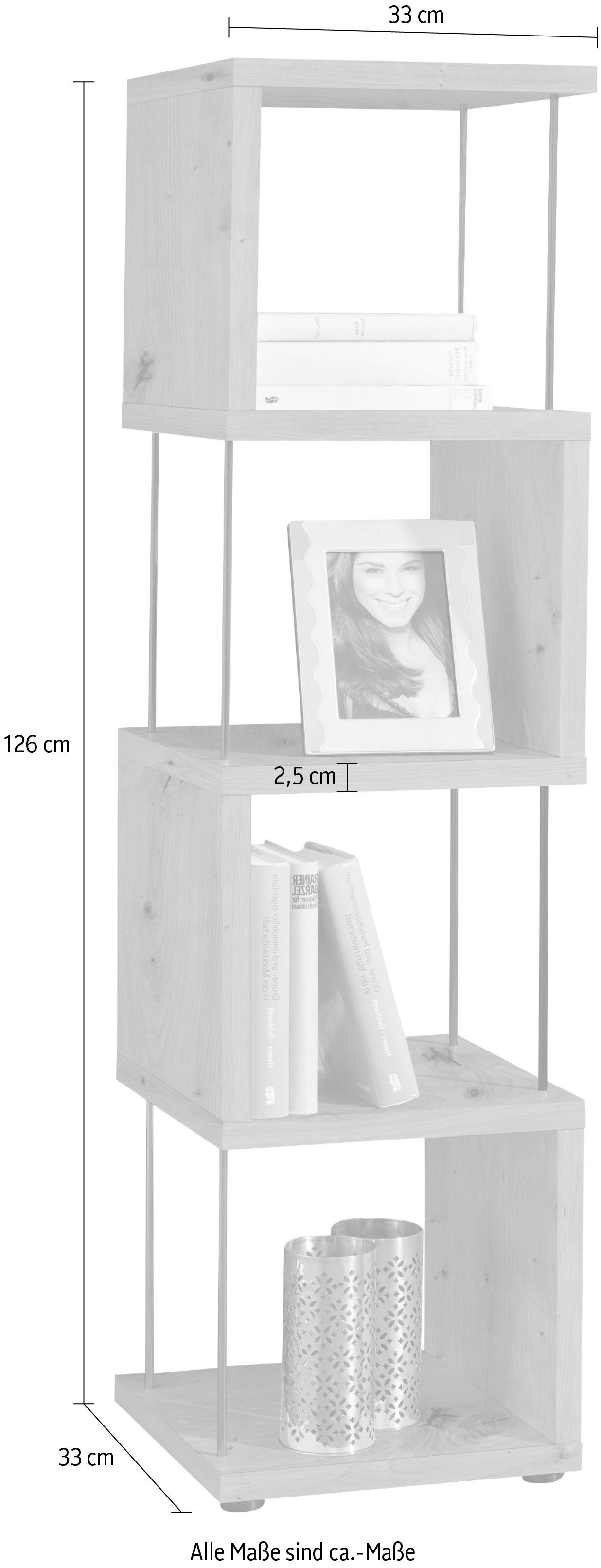 Big 33 cm Breite asteiche Office, Mäusbacher Standregal System