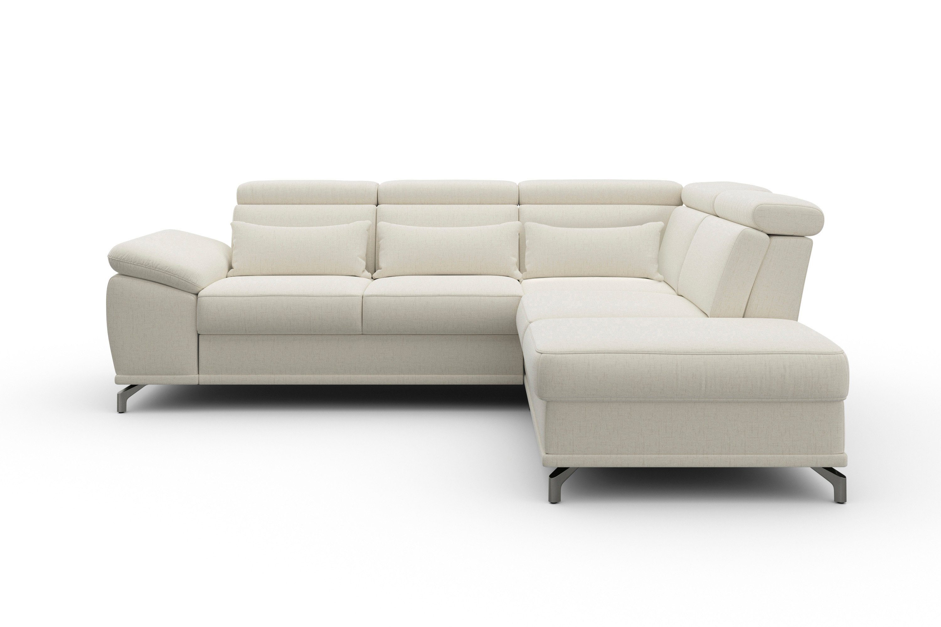 sit&more Ecksofa "Cabrio L-Form, mit Sitztiefenverstellung, Arm- und Kopfte günstig online kaufen