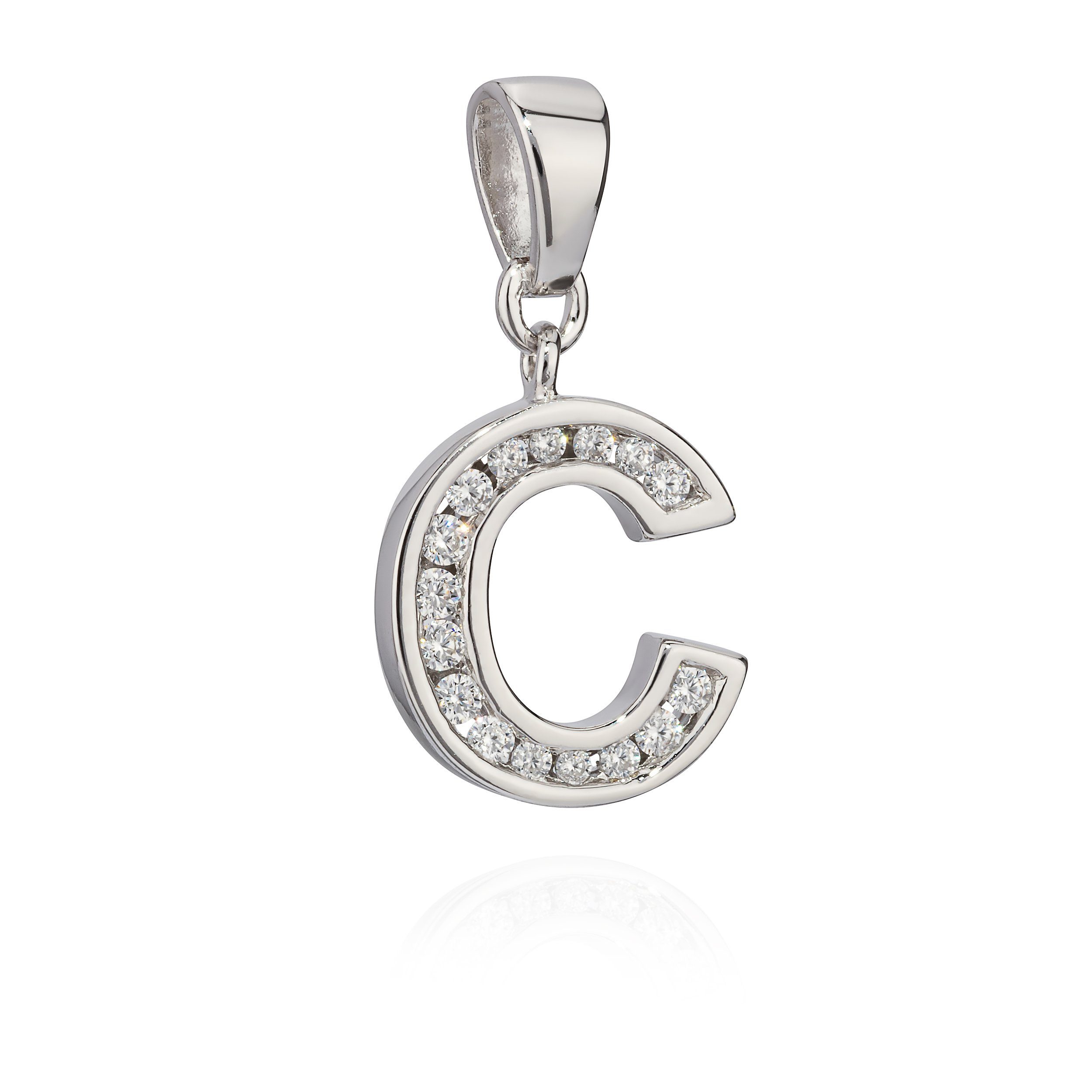 NKlaus Kettenanhänger 13x12mm Kettenanhänger Buchstabe C günstig online kaufen