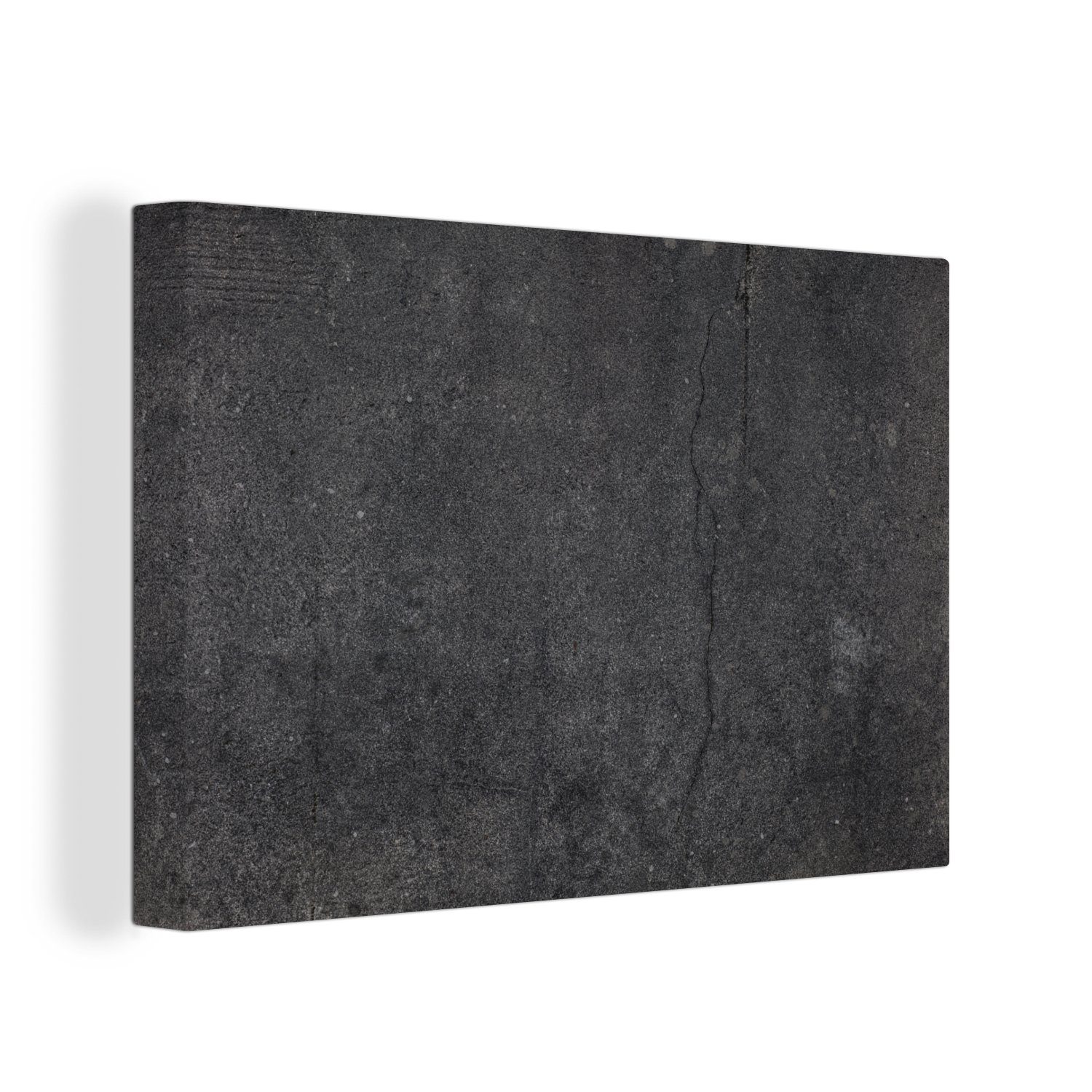 OneMillionCanvasses® Leinwandbild Beton - Schwarz - günstig online kaufen