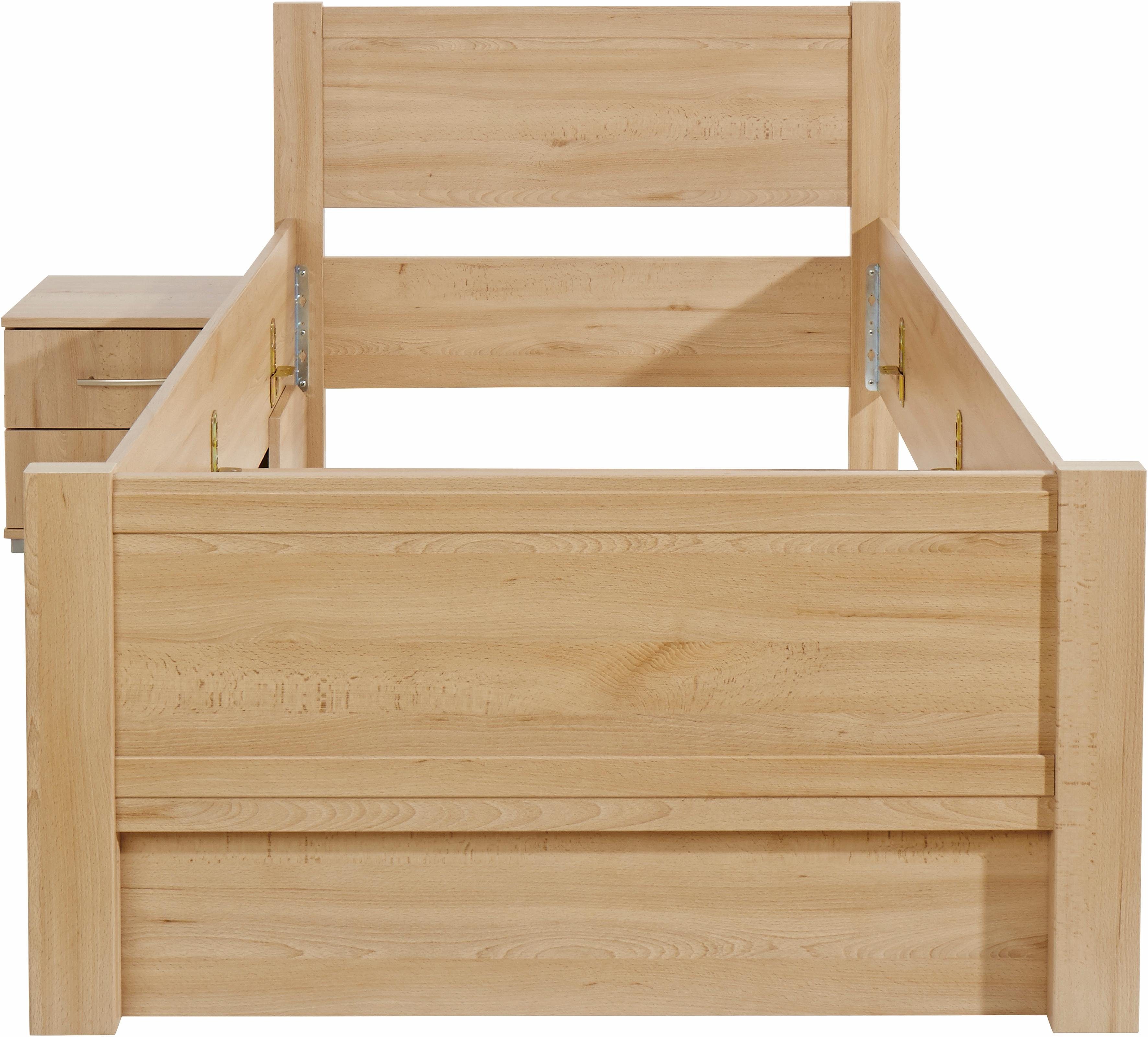 priess Bett Husum Schlafzimmer Jugendzimmer Rahmenbett, Komforthöhe, hochwertige Premium Qualität, für Motorrahmen geeignet – Bild 3 von 5