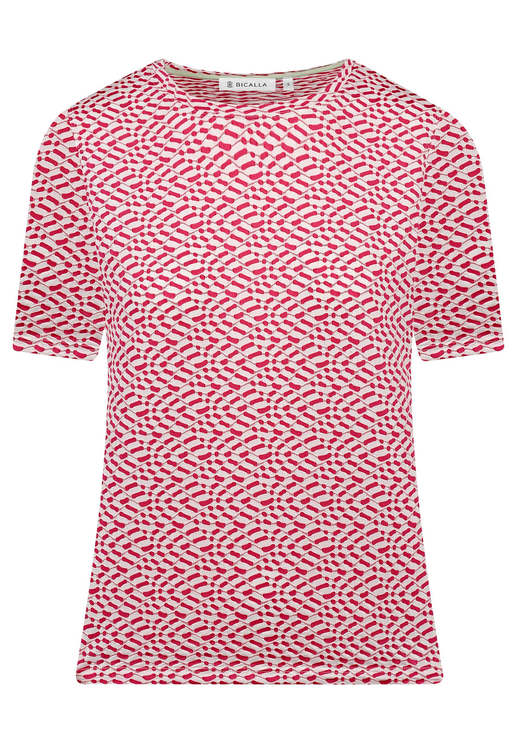 BICALLA T-Shirt Shirt Structure - 09/pink-white (1-tlg)