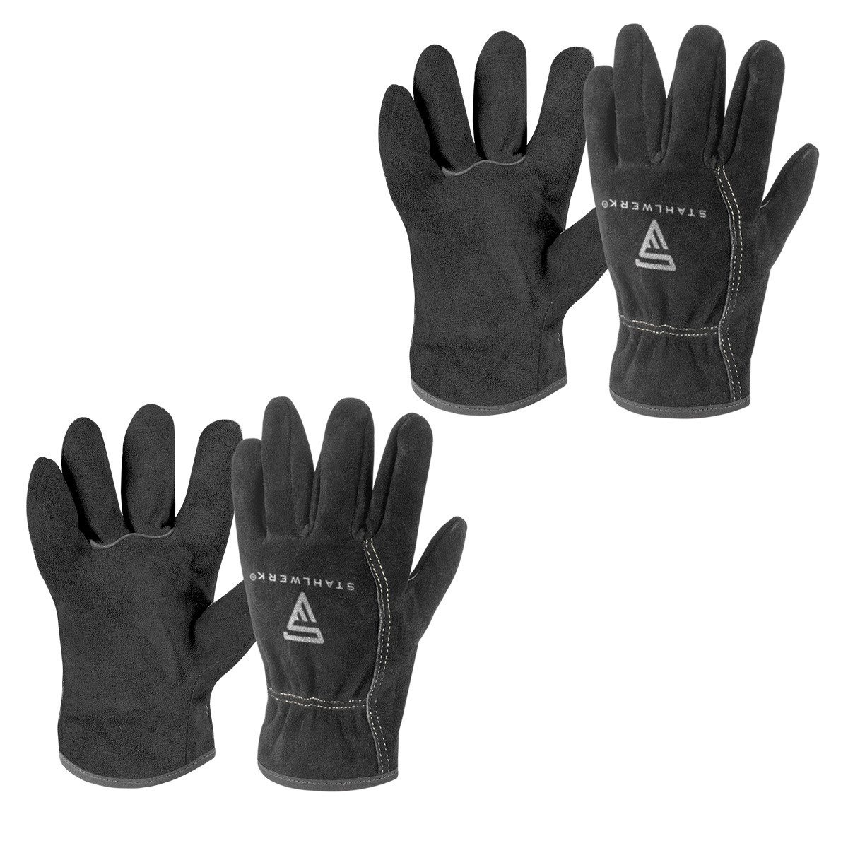 STAHLWERK Arbeitshandschuhe 2 x Schweißerhandschuhe hitzebeständig günstig online kaufen