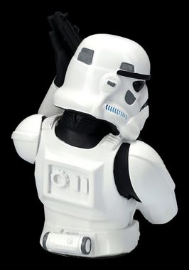 Figuren Shop GmbH Dekofigur Stormtrooper Figur - Büste klein - Merchandise Dekofigur Sci-Fi