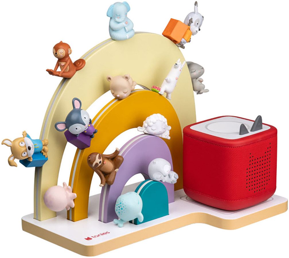 tonies Kinderregal Standregal - Regenbogen, für bis zu 40 Tonies