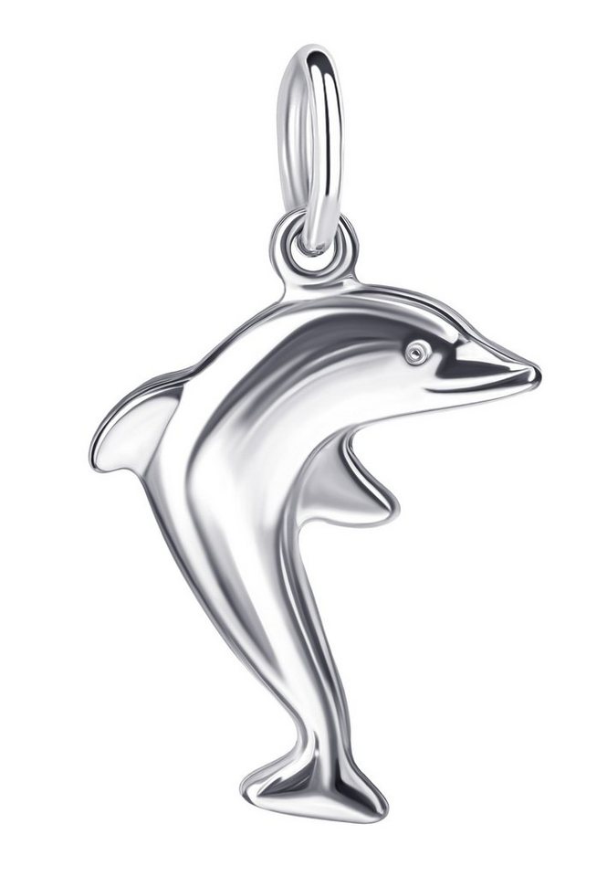 JEVELION Kettenanhänger Delphin Anhänger 925 Sterlingsilber  (Silberanhänger, für Kinder - Mädchen), Schmuckanhänger - Made in Germany