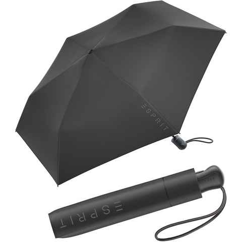 Esprit Taschenregenschirm Easymatic Slimline Auf-Zu Automatik klein leicht, leicht-und-stabil