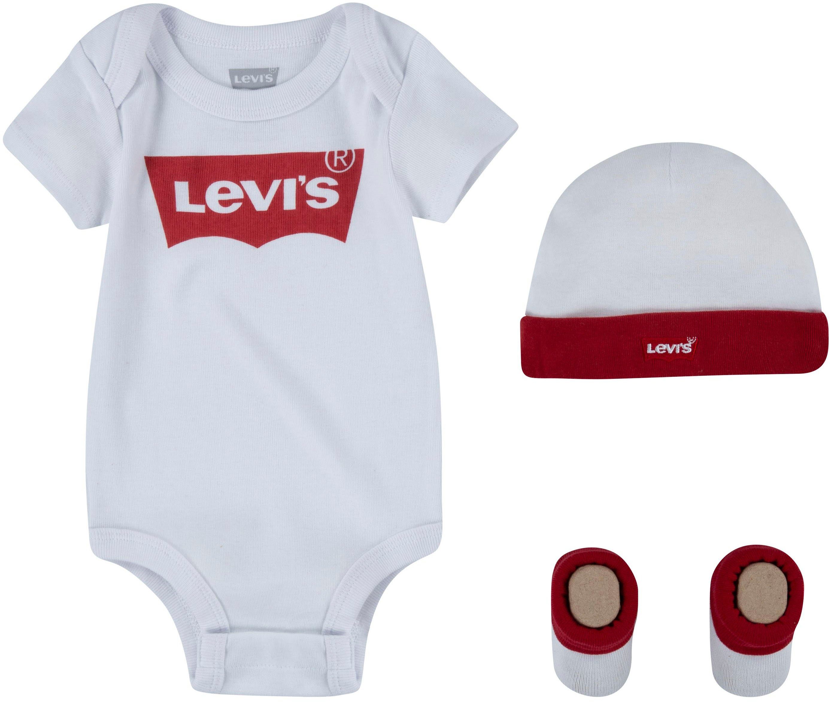 UNISEX Body Neugeborenen-Geschenkset weiß Levi's® (Set, 3-tlg) Kids