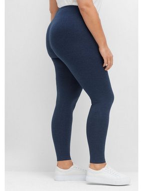 Sheego Leggings Große Größen aus hautfreundlichem Baumwoll-Mix