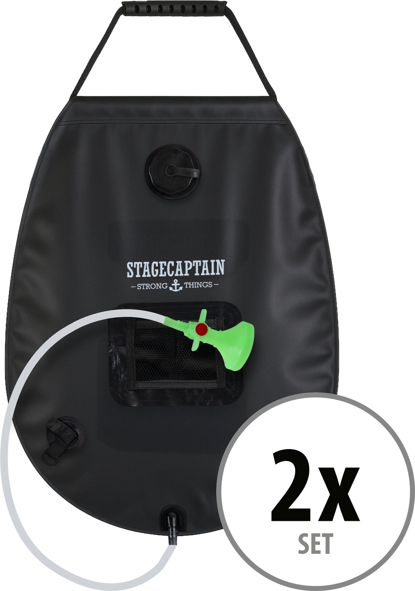 Solardusche MD-20 Deluxe Showerqueen Mobildusche - Outdoor-Dusche für Camping & Co