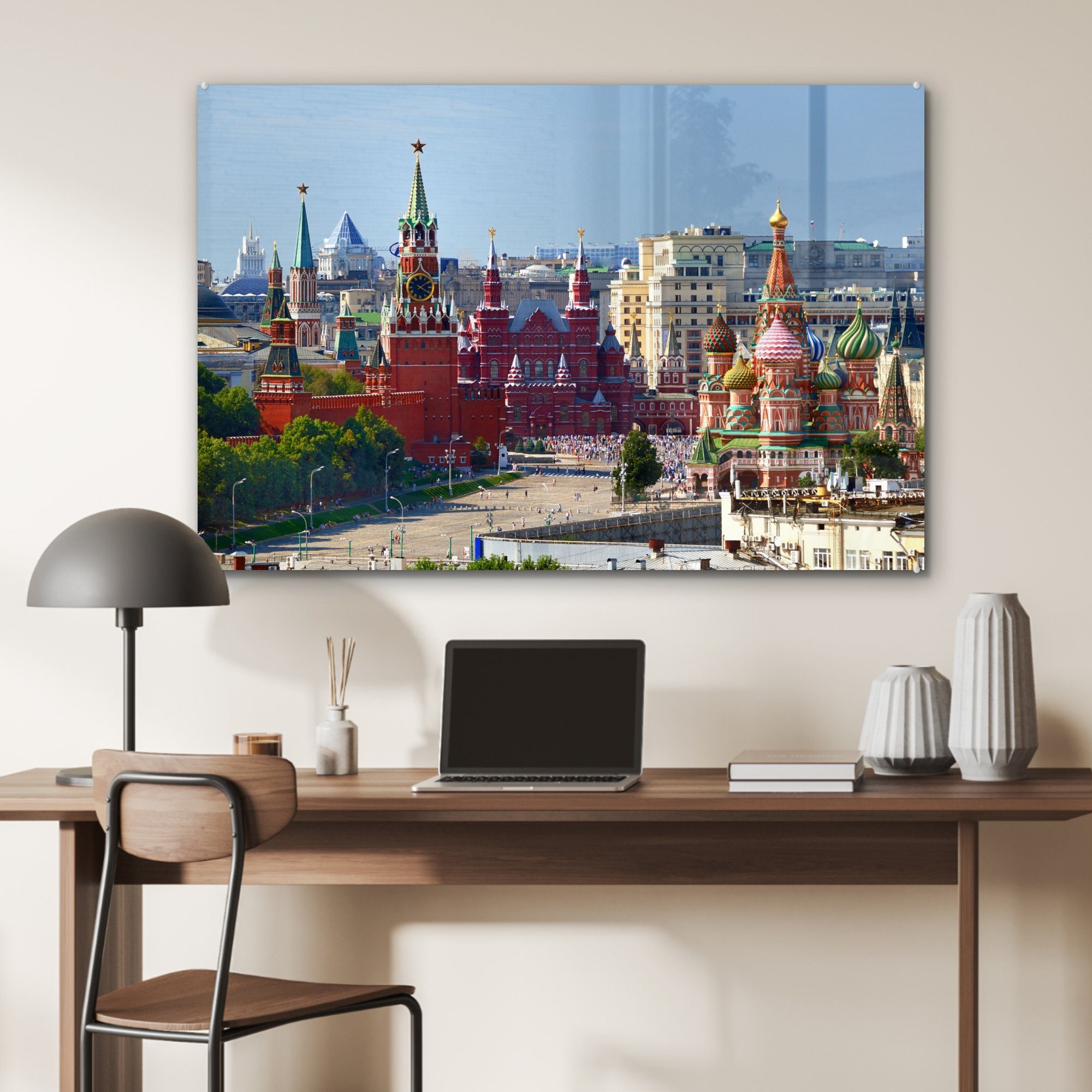 St), Moskau, Acrylglasbilder MuchoWow in Acrylglasbild Wohnzimmer Platz Roter & Schlafzimmer (1