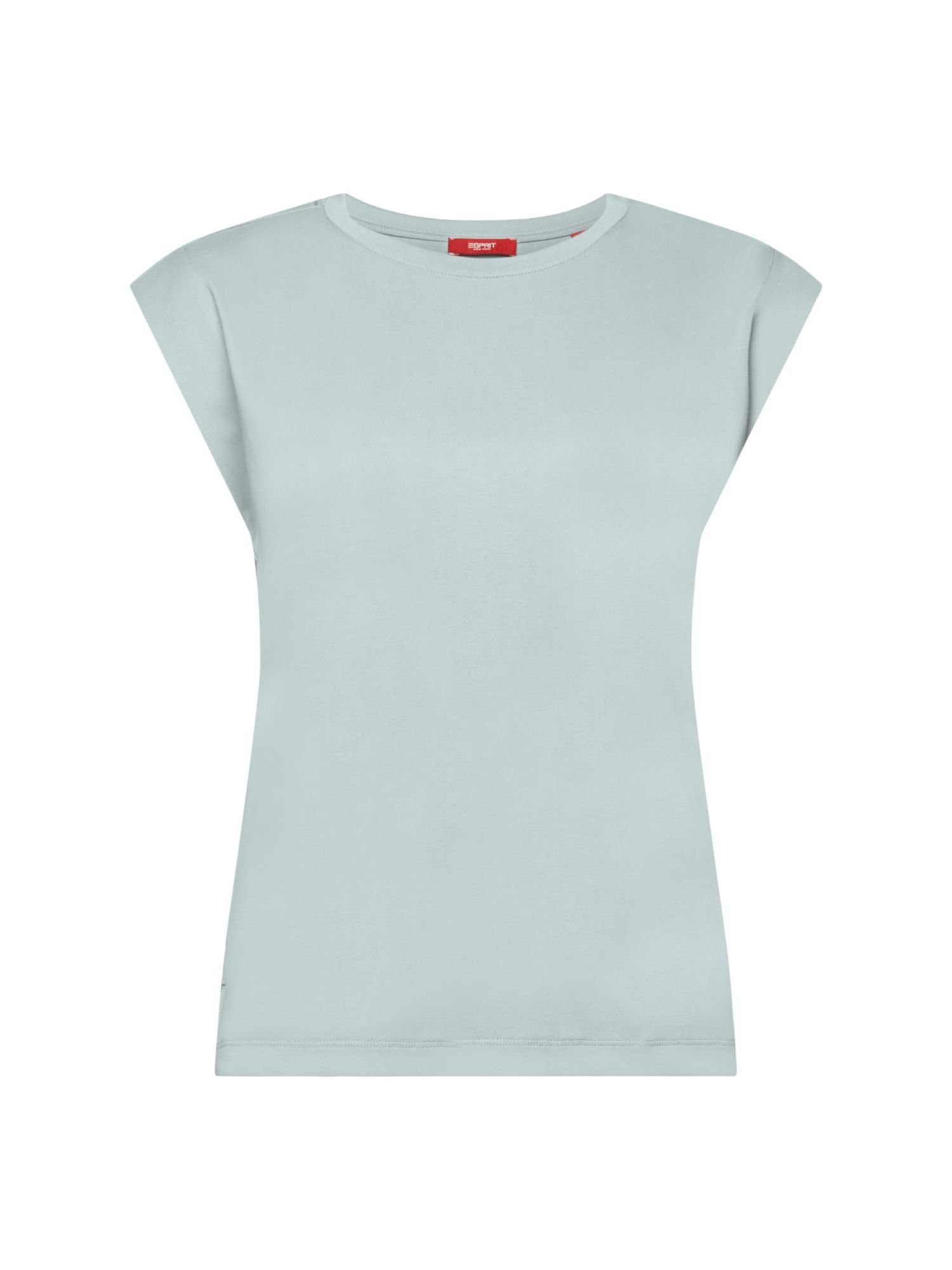 Esprit Collection T-Shirt Jersey-Top mit weichem Griff (1-tlg) LIGHT AQUA GREEN