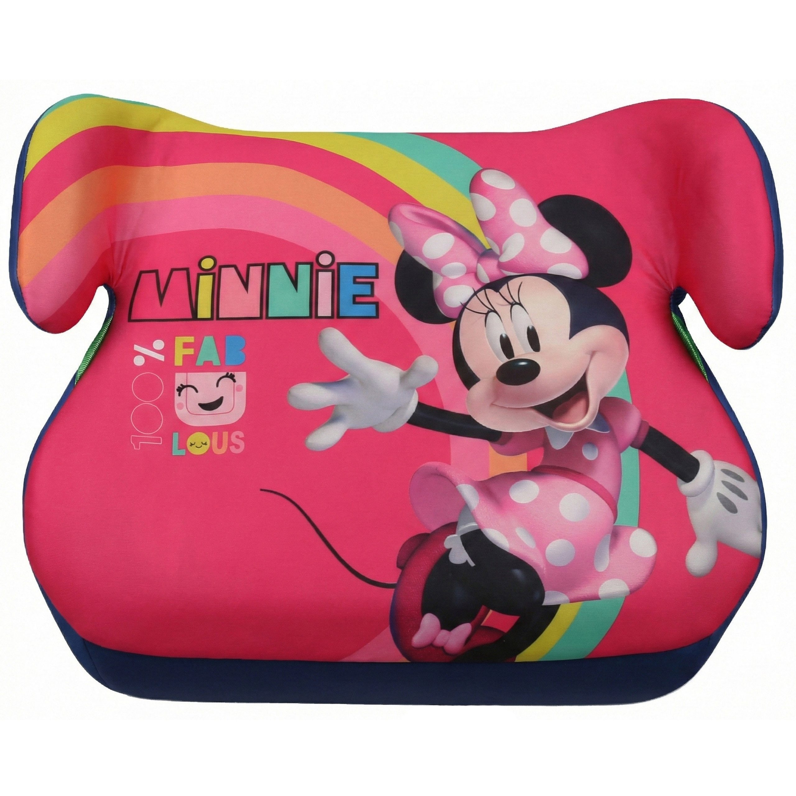 Sarcia.eu Autokindersitz MINNIE Mouse-Autositz mit Gurt – Sitzerhöhung f. Mädchen 22–36 kg