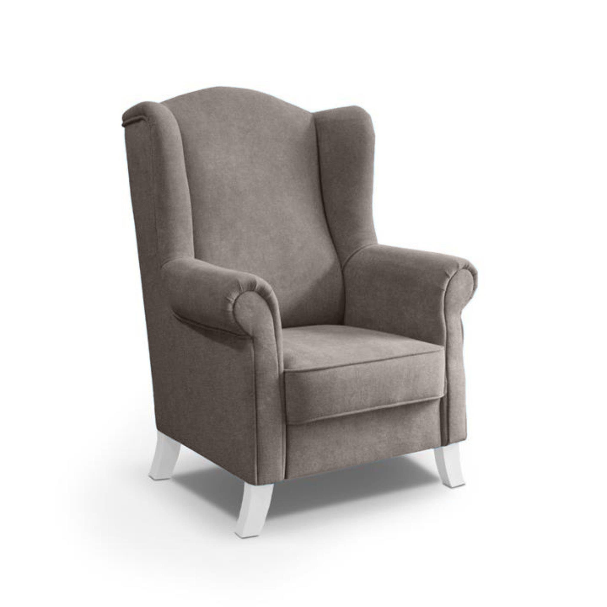 Beautysofa Ohrensessel LEONARDO Sessel Wohnzimmersessel, Fernsehsessel günstig online kaufen