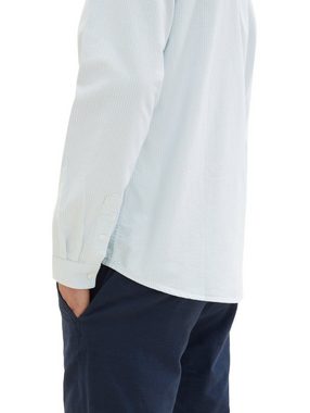TOM TAILOR Langarmhemd mit Reißverschluss und Druckknopfleiste