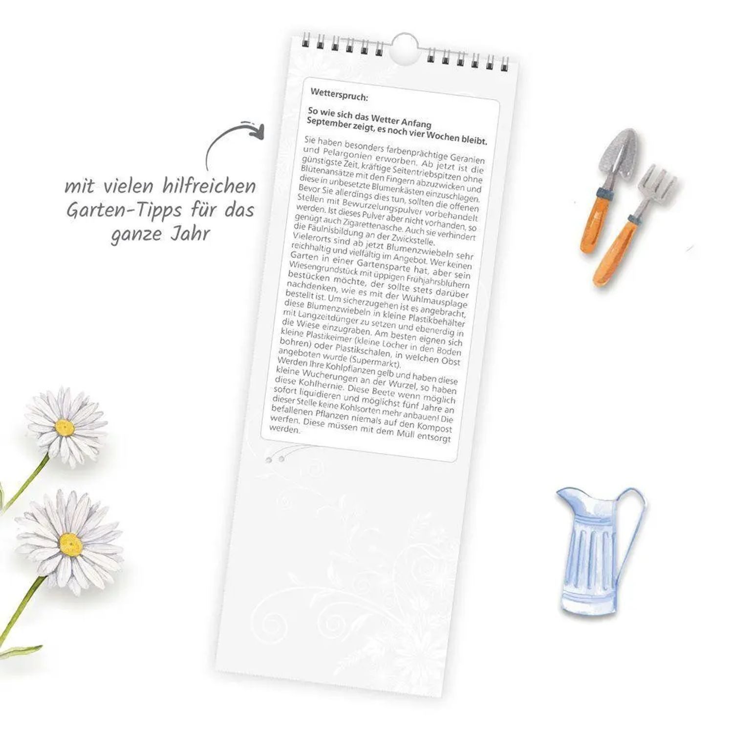 Trötsch Verlag Wandkalender TRÖTSCH - Maxi-Streifenkalender Großvaters Gartenplaner 2027