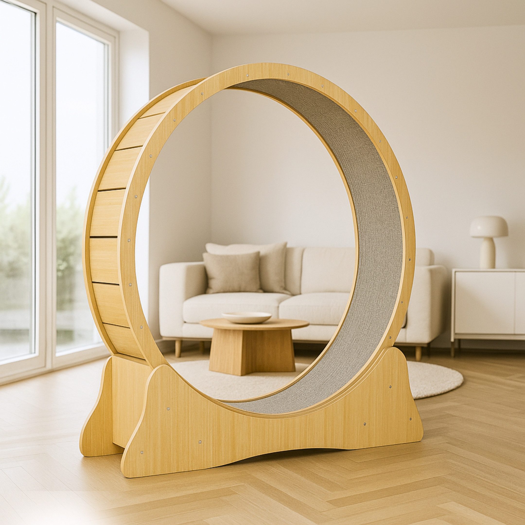 noviclass Tierlaufrad Katzenlaufrad 'Baghira' XXL Groß 120cm Innendurchmesser