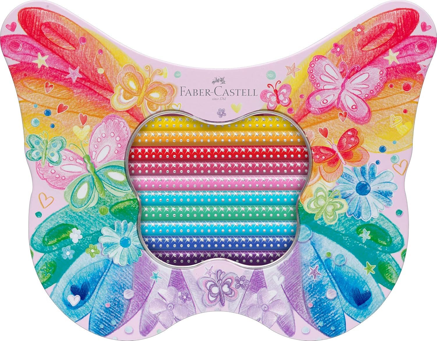 Faber-Castell Buntstift Faber-Castell Schmetterling Buntstifte Geschenkset, 20 Farben