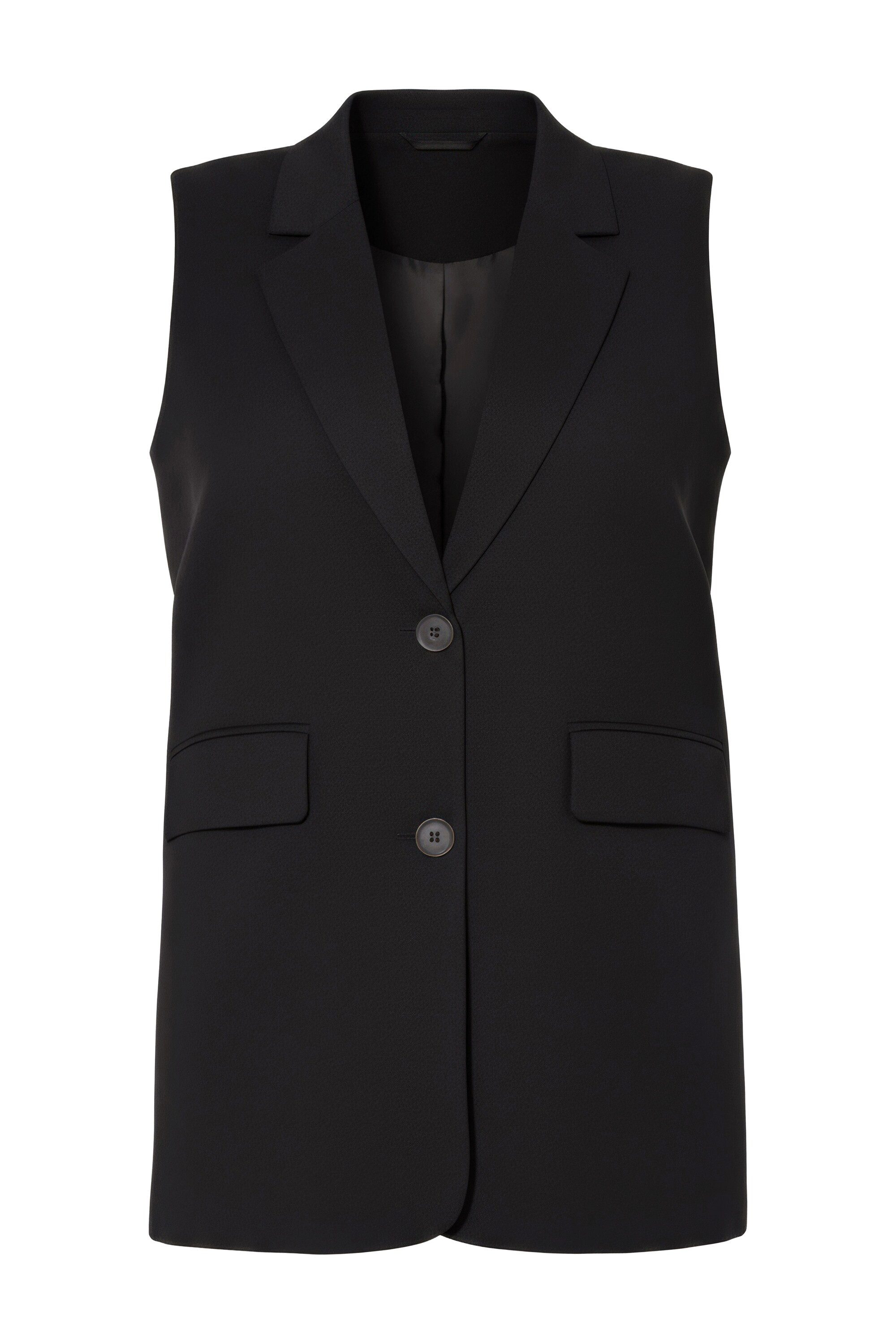 Studio Untold Steppweste Anzugweste oversized Rückenschlitz mit Knopf günstig online kaufen