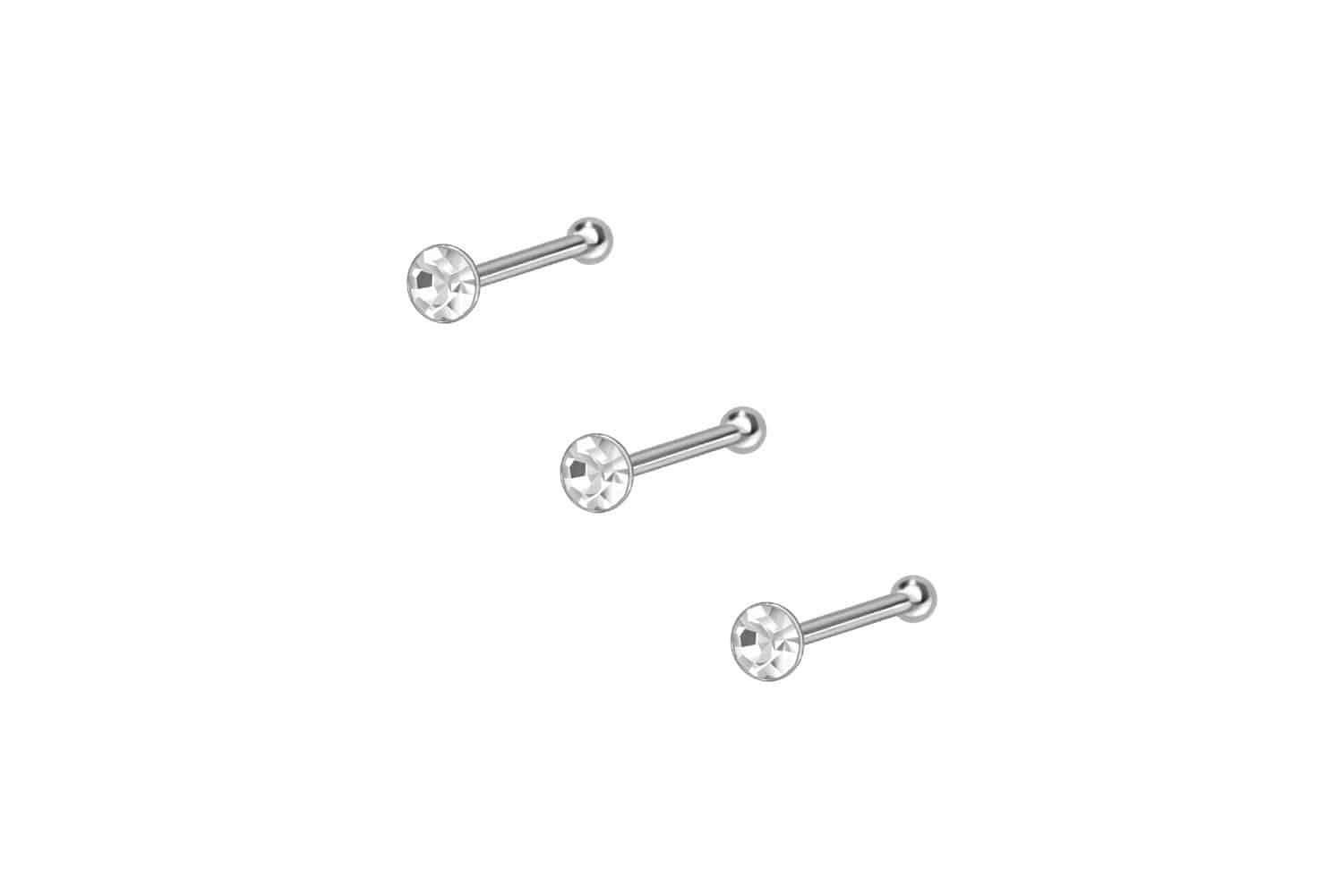 PIERCINGLINE Nasenpiercing SET 925er Silber Nasenstecker günstig online kaufen