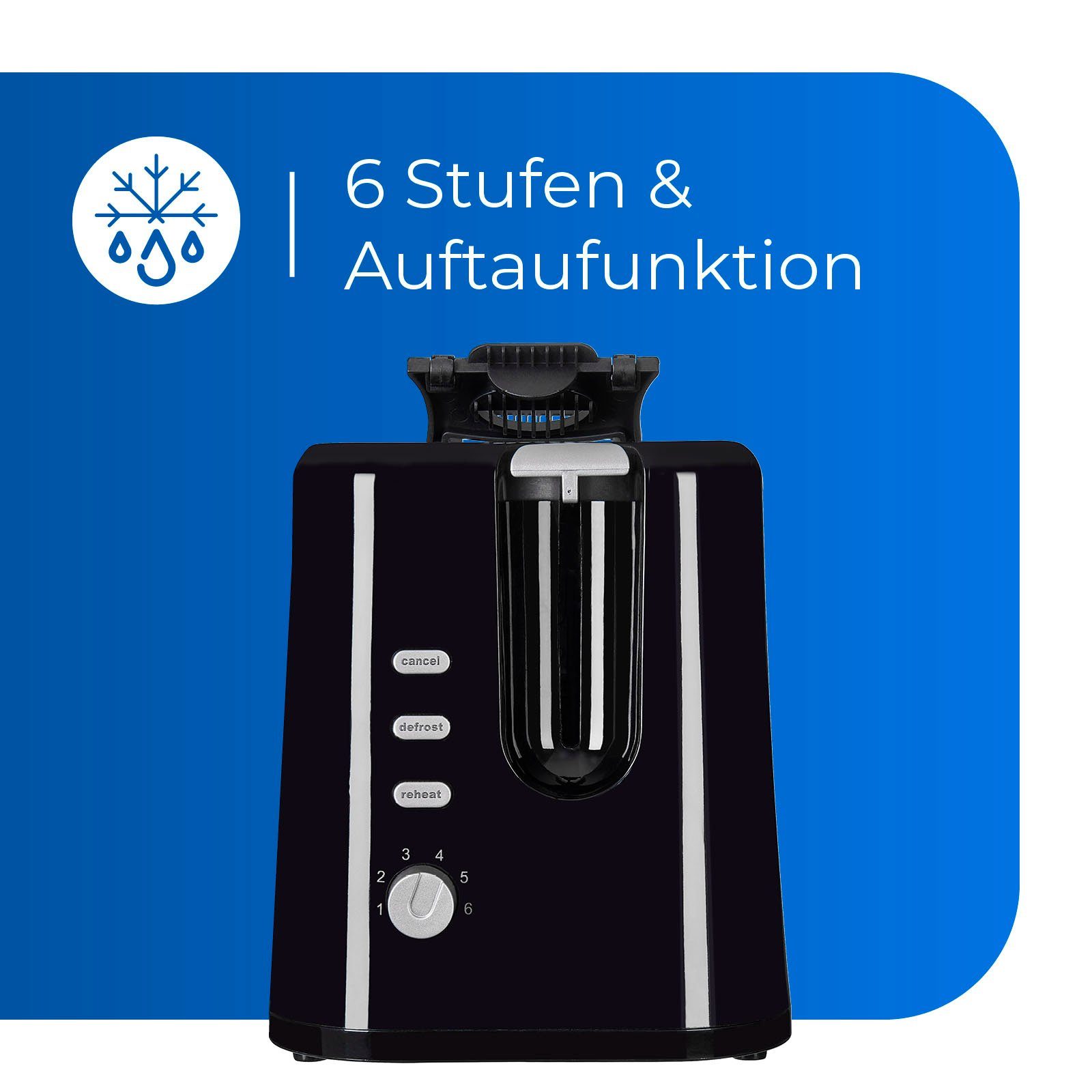 exquisit Toaster TA 3102 swi, 870 W – Bild 5 von 5