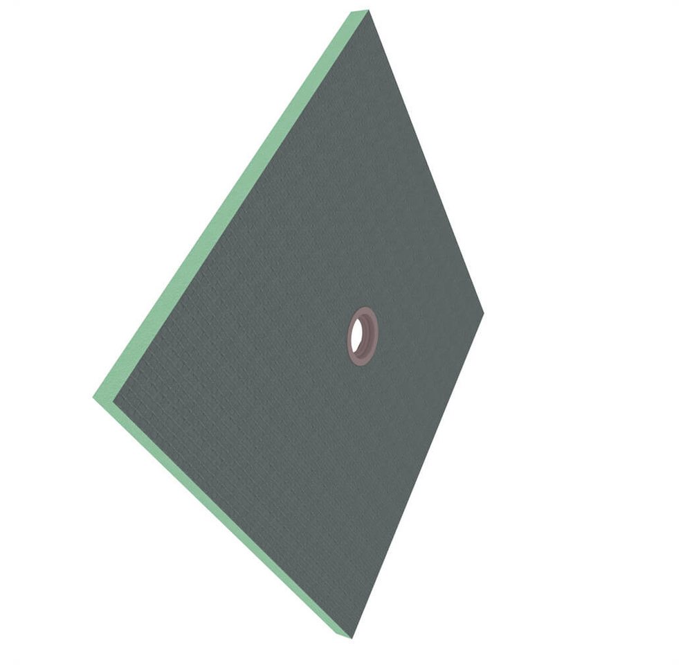 Thumbnail - duschspa Duschwanne 90x90x4cm Duschelement befliesbar Duschboard Gefälleplatte Duschtasse, Set