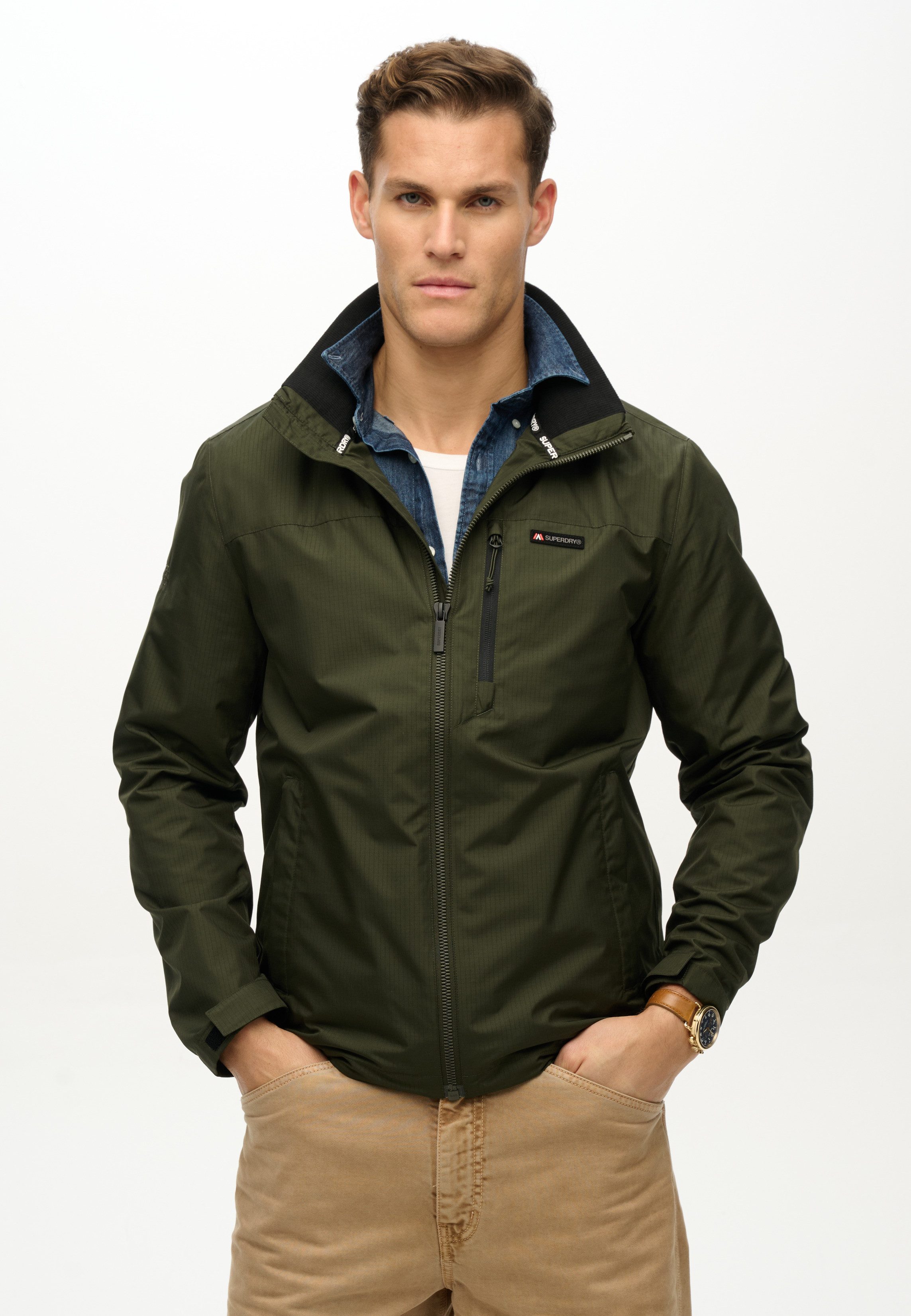 Superdry Outdoorjacke NON HOOD LOGO WINDBREAKER günstig online kaufen