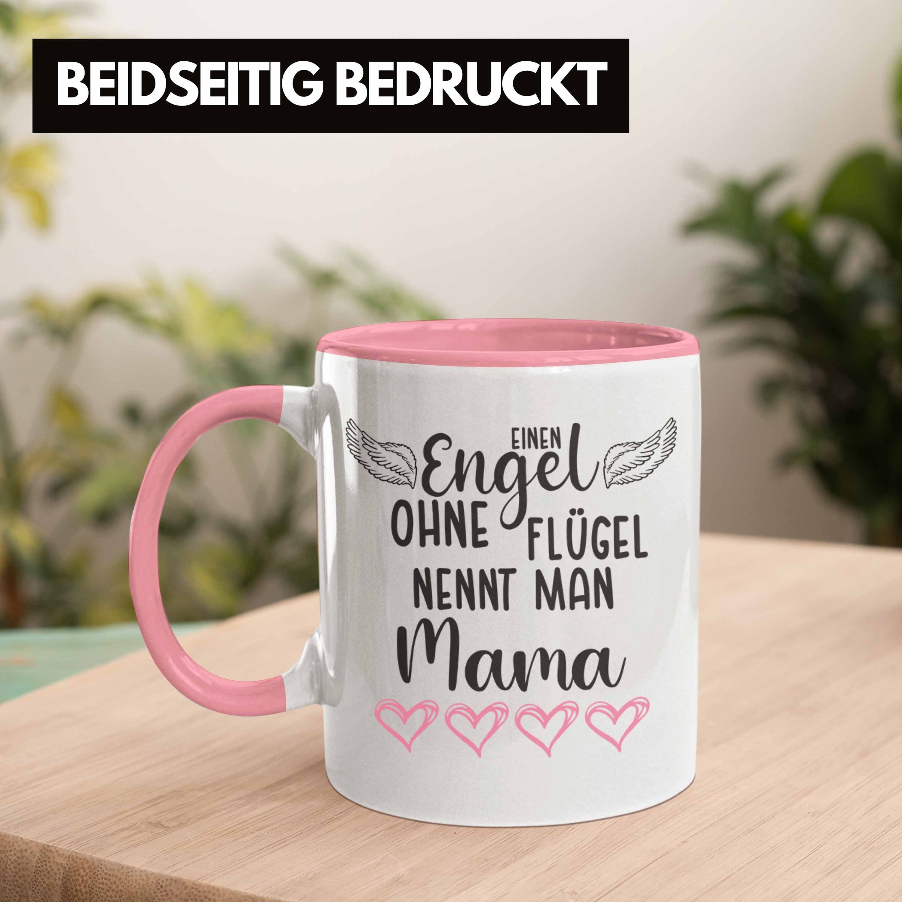 Trendation Tasse Beste Muttertagsgeschenk Geschenk Spruch Man Engel Mama Tasse Flügel Nennt Liebevoll - Trendation Ohne Muttertag Rosa Mutter