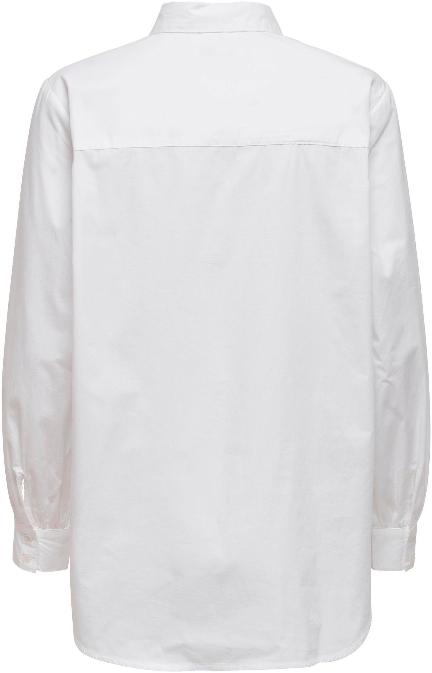 ONLY Longbluse ONLNORA NEW L/S WVN SHIRT White