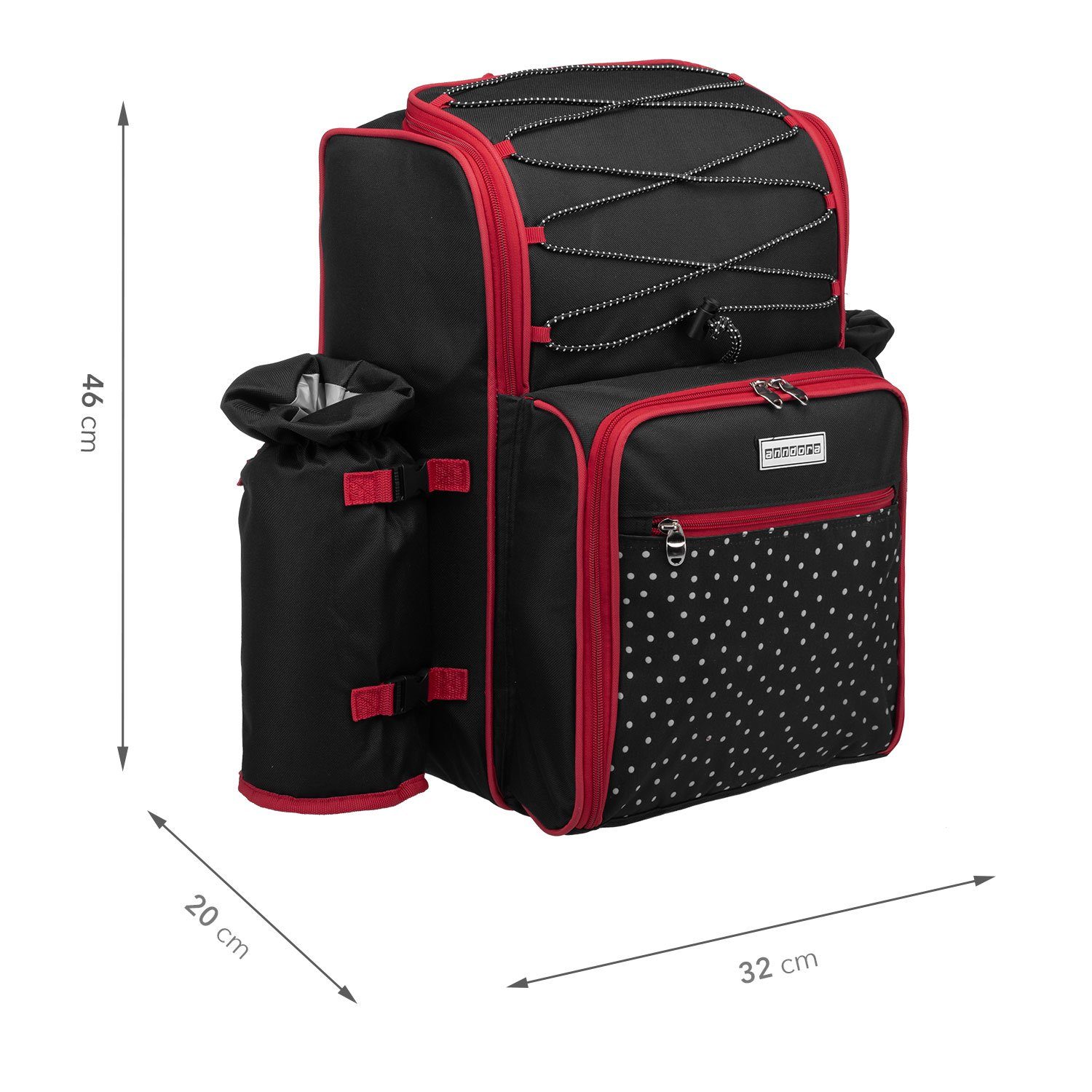 anndora Picknickrucksack Wanderrucksack Rucksack für 4 Personen, wasserfest günstig online kaufen