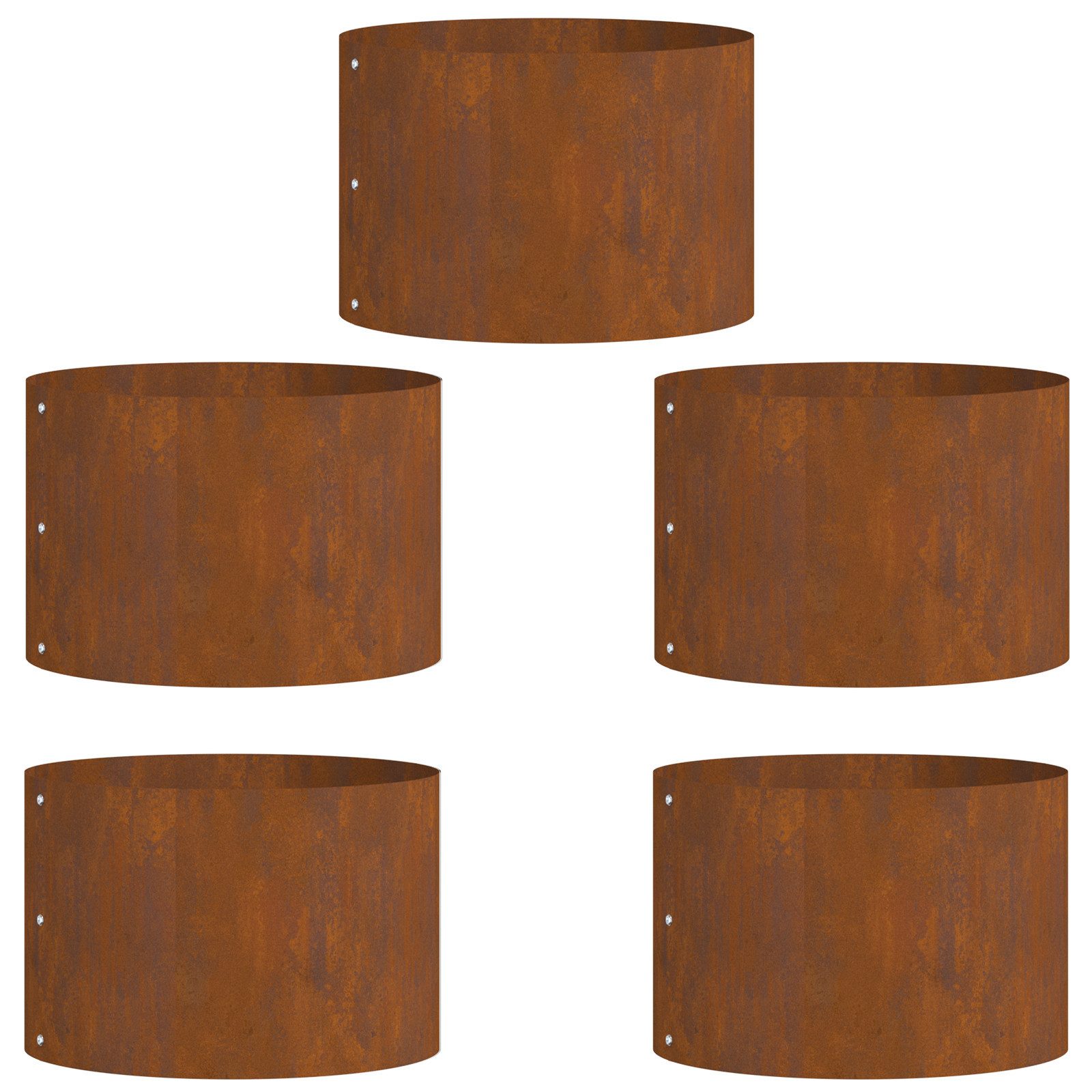 vidaXL Blumentopf Cortenstahl Töpfe Set Cortenstahl günstig online kaufen