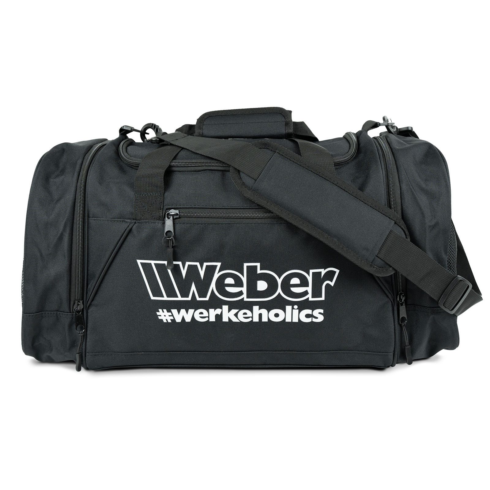 Weber GmbH Reisetasche Weber #Werkeholics Reisetasche schwarz, Sporttasche, Weekender, groß, Größe L, 40L, Trainingstasche